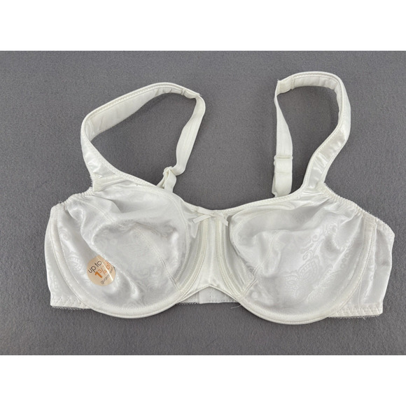 BALI White Unpadded Underwire Bra Size 34C Style 3562 Vintage Padded Strap - Picture 1 of 7